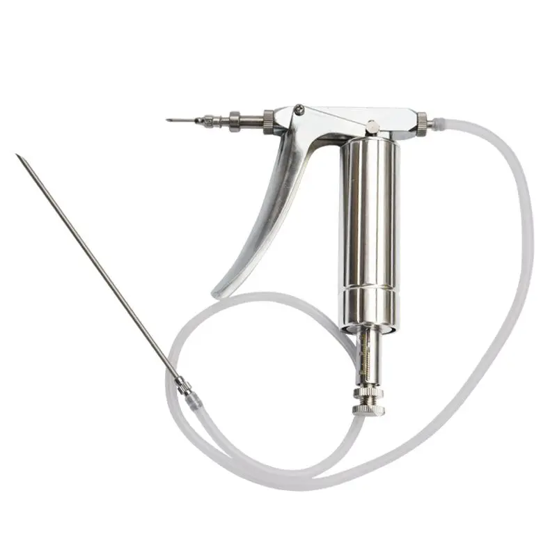 Veterinary Syringe Gun - วัคซีนสแตนเลส, เข็มฉีดยาต่อเนื่องปรับได้, เข็มฉีดยา, ปืน, เครื่องมือสัตวแพทย์2มล.