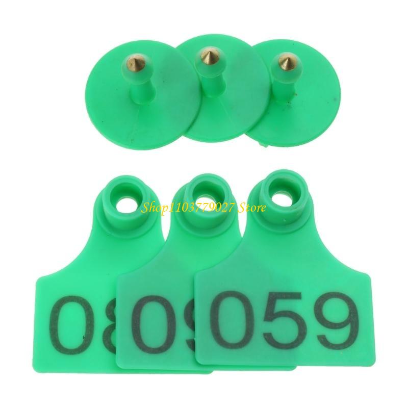 Livestock Ear Tag - C4DF 001-100 หมายเลขพลาสติกแท็กปศุยา
