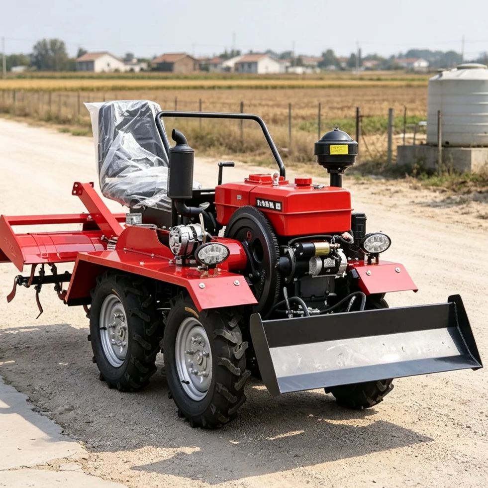 Farming Agriculture Equipment - เครื่องพรวนดินแบบโรตารี่ 4 ล้อ 4WD ที่ปรับแต่งได้สำหรับการเกษตร |