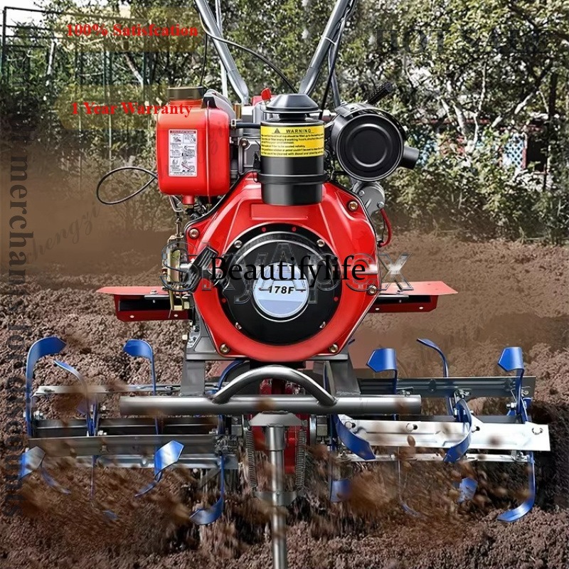 Farming Agriculture Equipment - เครื่องพรวนดินขนาดเล็ก M81 รุ่นใหม่ สำหรับใช้ในครัวเรือนและฟาร์ม เครื่องไถพรวนดินสำหรับงานเกษตร ขุดดินแข็ง
