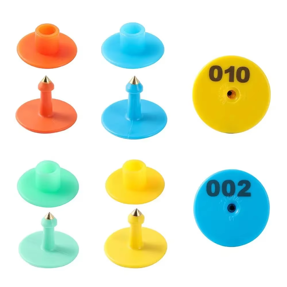 Livestock Ear Tag - ป้ายหูสัตว์เลี้ยง 100 ชิ้น พร้อมหมายเลข 001-100 สำหรับปศุสัตว์ในฟาร์ม