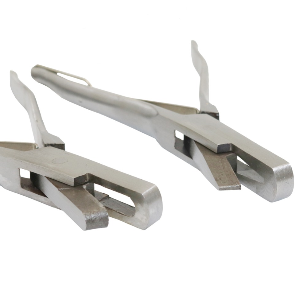 Livestock Ear Tag - คีมเจาะหูสัตว์สแตนเลส รูปตัว U-V คีมทำเครื่องหมายสัตว์ คีมสำหรับทำเครื่องหมายสุกร วัว