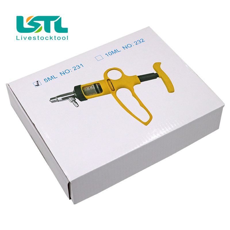 Veterinary Syringe Gun - 5ML Veterinary Drenchปืนสัตว์ต่อเนื่องเข็มฉีดยาInfusionอุปกรณ์หมู/วัว/แกะ/ไก่วัคซีนฉีด