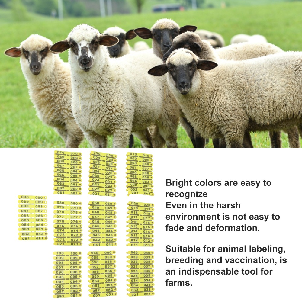 ป้ายหูสัตว์ 100 ชิ้น หมายเลข 0 - Livestock Ear Tag บทวิจารณ์และราคา