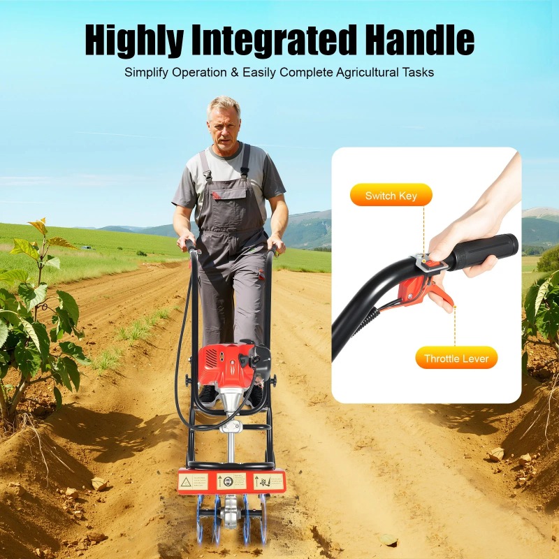 เครื่องพรวนดิน 52 ซีซี 2 จังหว - Soil Tilling Cultivator บทวิจารณ์และราคา